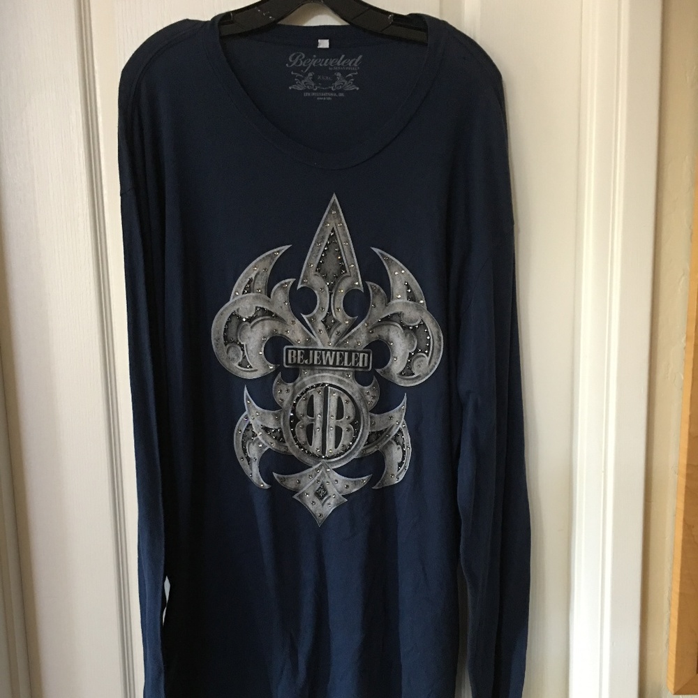 NWOT Long Sleeve T-Shirt BEJEWELED by Susan Fixel